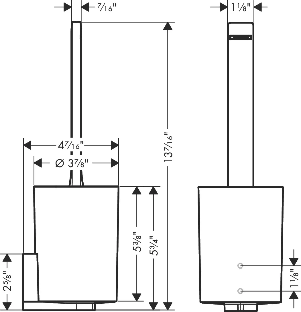 Toilettenürstenhalter WallStorismattschwarz Toilettenürstenhalter WallStorismattschwarz