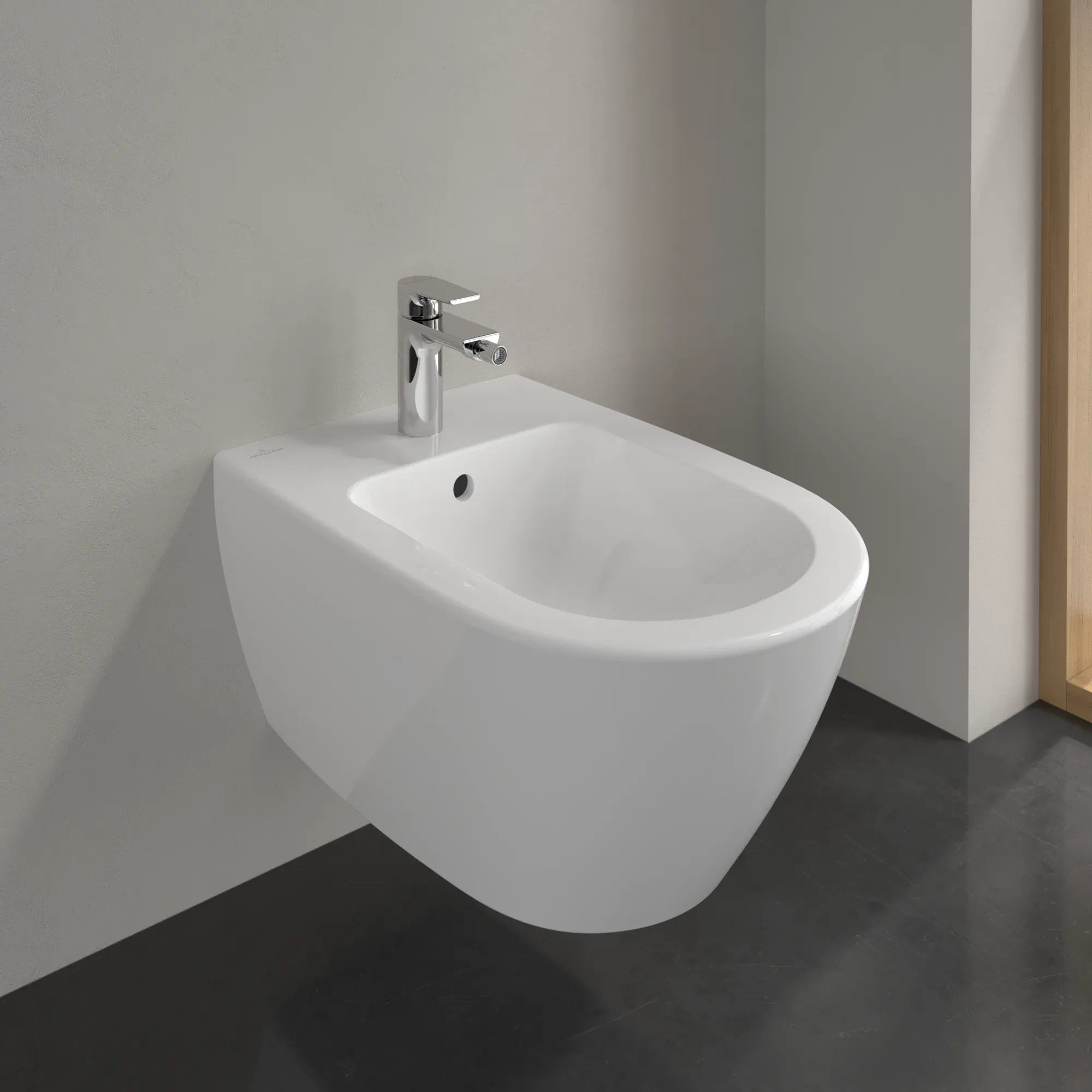 Villeroy & Boch Bidet „Subway 2.0“, Befestigung verdeckt, mit Hahnlochbohrung 370 × 565 × 280 mm in Weiß Alpin Villeroy & Boch Bidet „Subway 2.0“, Befestigung verdeckt, mit Hahnlochbohrung 370 × 565 × 280 mm in Weiß Alpin