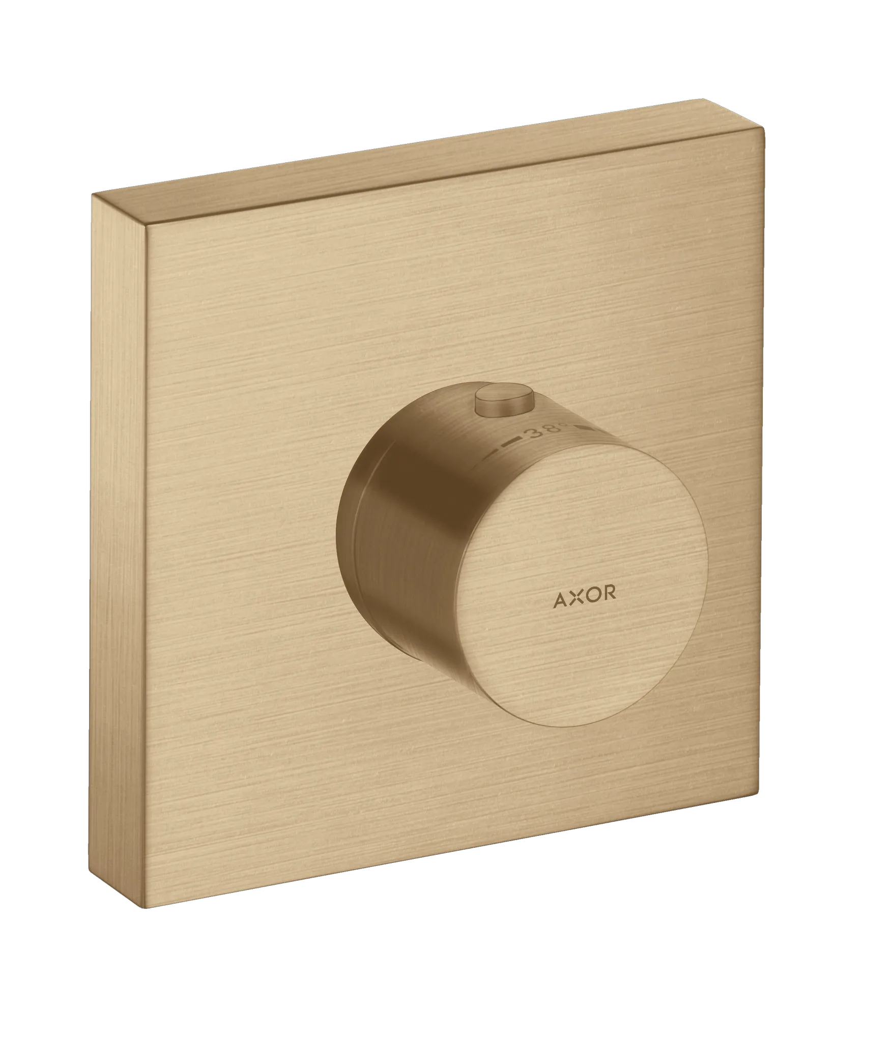 Hansgrohe AXOR Starck Shower Col Armatur Thermostatmodul 120⁄120 Unterputz eckig, Brushed Bronze