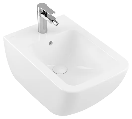 Villeroy & Boch Bidet „Venticello“ mit Überlauf, mit Hahnlochbohrung, Befestigung verdeckt, mit Hahnlochbohrung, Hahnlochposition mittig 375 × 560 × 285 mm in Weiß Alpin Villeroy & Boch Bidet „Venticello“ mit Überlauf, mit Hahnlochbohrung, Befestigung verdeckt, mit Hahnlochbohrung, Hahnlochposition mittig 375 × 560 × 285 mm in Weiß Alpin