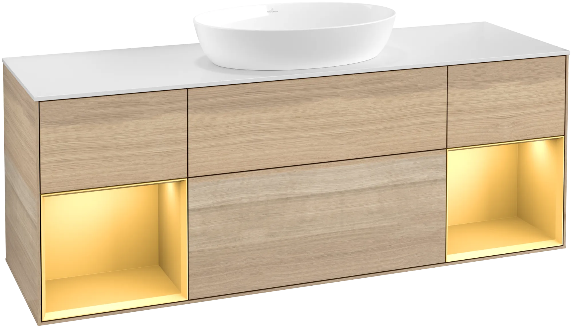 Villeroy & Boch Waschbeckenunterschrank Finion FD0, 1600x603x501mm, mit Beleuchtung