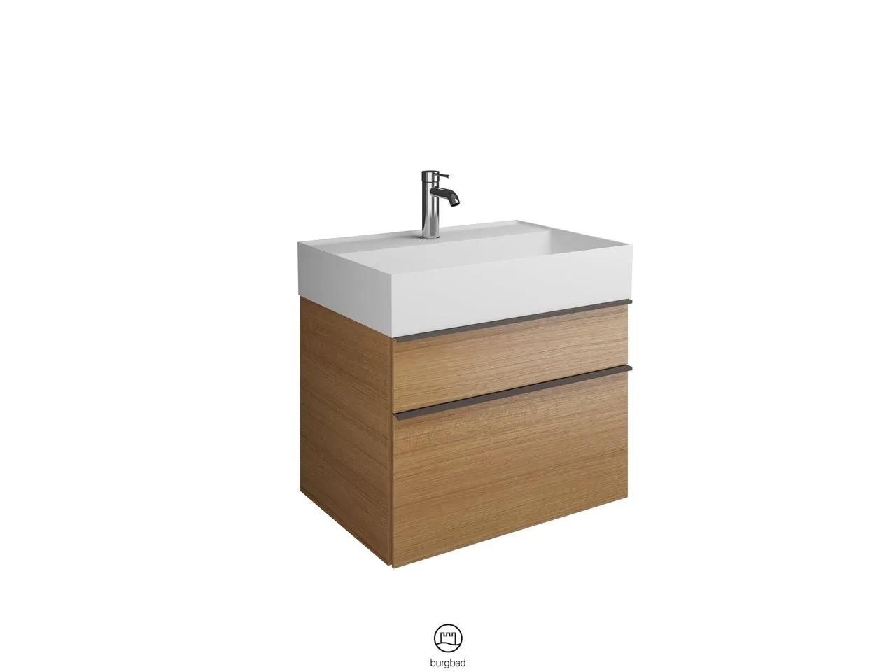 burgbad Badmöbelset „Yumo“ in Eiche Dekor Silber burgbad Badmöbelset „Yumo“ in Eiche Dekor Silber