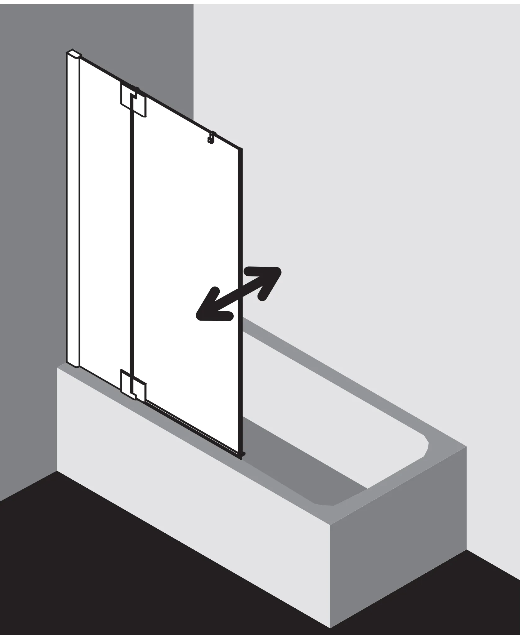 PASA XP PXDTR Pendelflügel mit Festfeld rechts, Höhe 1500 mm, Breitenverstellmaß 770-800 mm, Farbe Silber Mattglanz, Glas ESG Klar PASA XP PXDTR Pendelflügel mit Festfeld rechts, Höhe 1500 mm, Breitenverstellmaß 770-800 mm, Farbe Silber Mattglanz, Glas ESG Klar