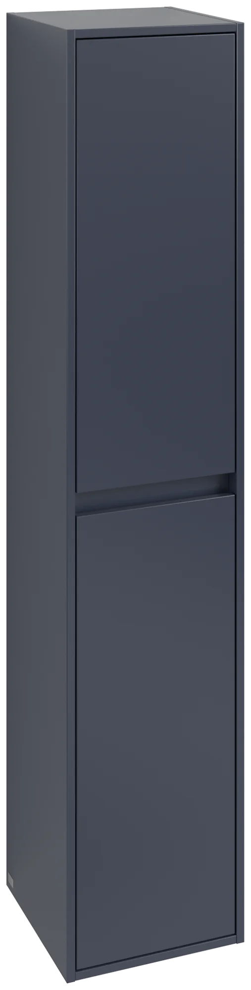 Villeroy & Boch Hochschrank Skyla C80100 Marine Blue, 350x1700x349 mm, 2 Türen, mit Absenkautomatik und integrierten Griffen Villeroy & Boch Hochschrank Skyla C80100 Marine Blue, 350x1700x349 mm, 2 Türen, mit Absenkautomatik und integrierten Griffen