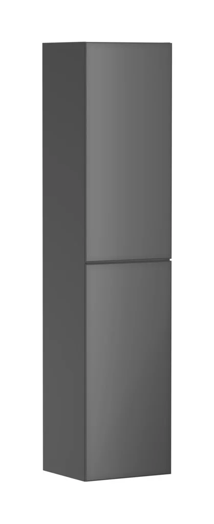 Hansgrohe Xevolos E Hochschrank Schiefergrau Metallic 400/360 mm, Türanschlag links, grifflos, PushOpen-Funktion