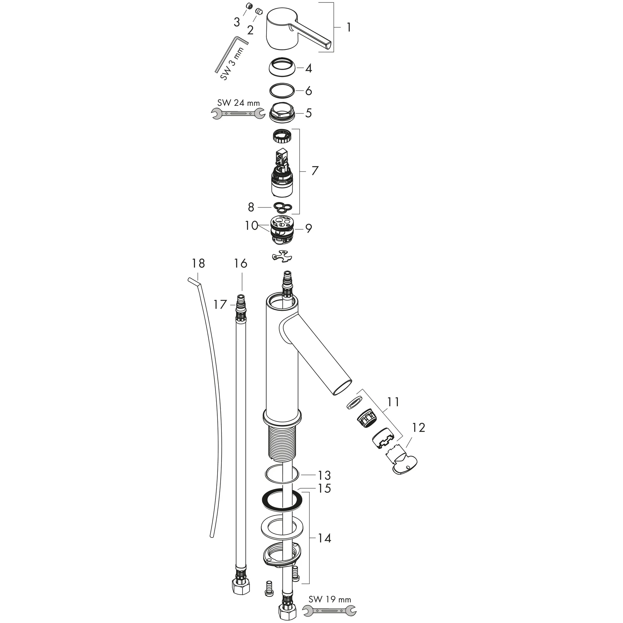 Hansgrohe AXOR Starck Einhebel-Waschtischmischer 100 CoolStart Chrom Hansgrohe AXOR Starck Einhebel-Waschtischmischer 100 CoolStart Chrom