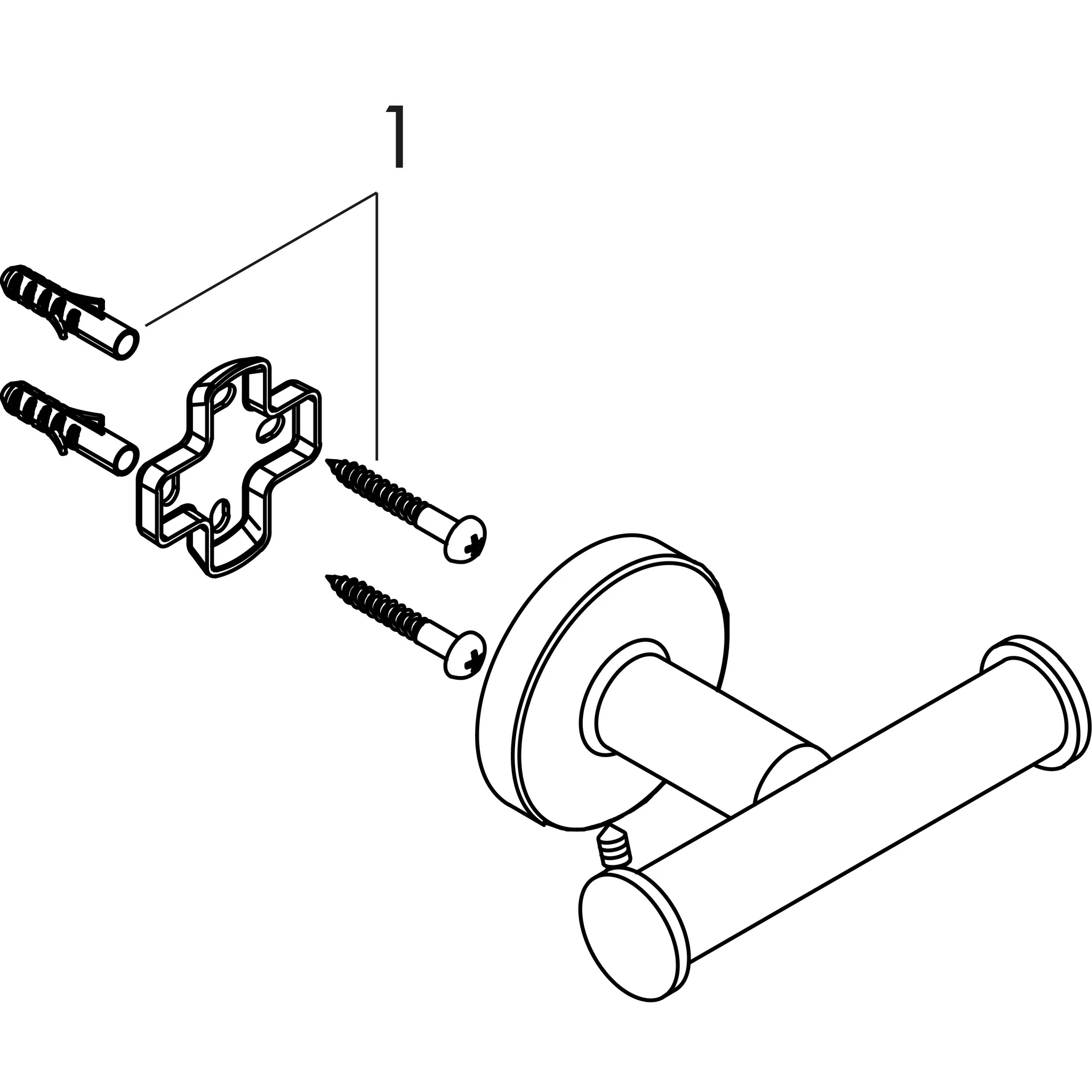 Hansgrohe Logis Universal Handtuchhaken doppelt, Chrom Hansgrohe Logis Universal Handtuchhaken doppelt, Chrom