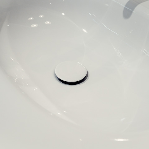 Ablaufabdeckung „Ablaufdeckel für Schaftventil“ ⌀ 6,5 cm in Weiß