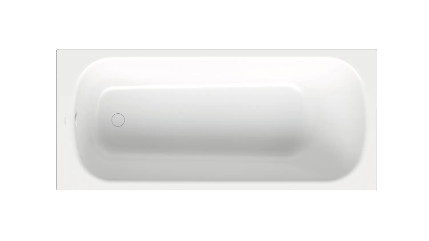 Bette BetteClassic Badewanne Edelweiß 1800x800x450 mm Einbau Unterbau 30 mm Randhöhe 1-Sitzer Bade-Duschkombination glasierter Titan-Stahl