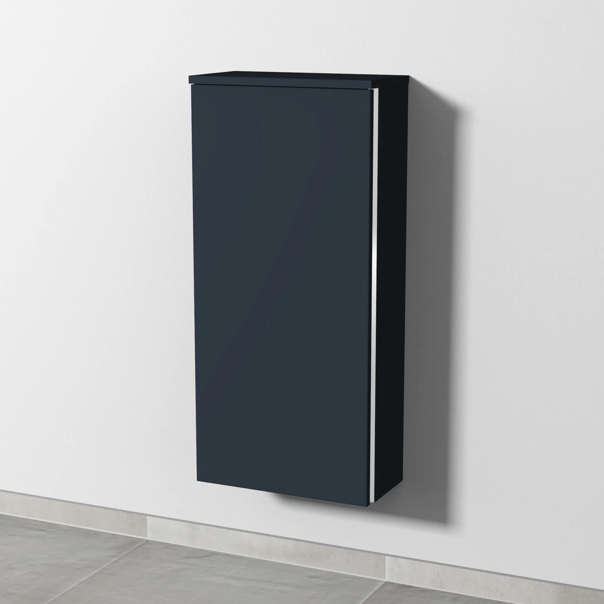 Sanipa Mittelschrank „3way“ 400 × 850 × 199 mm Anschlag links, in Marine (matt), Anschlag links