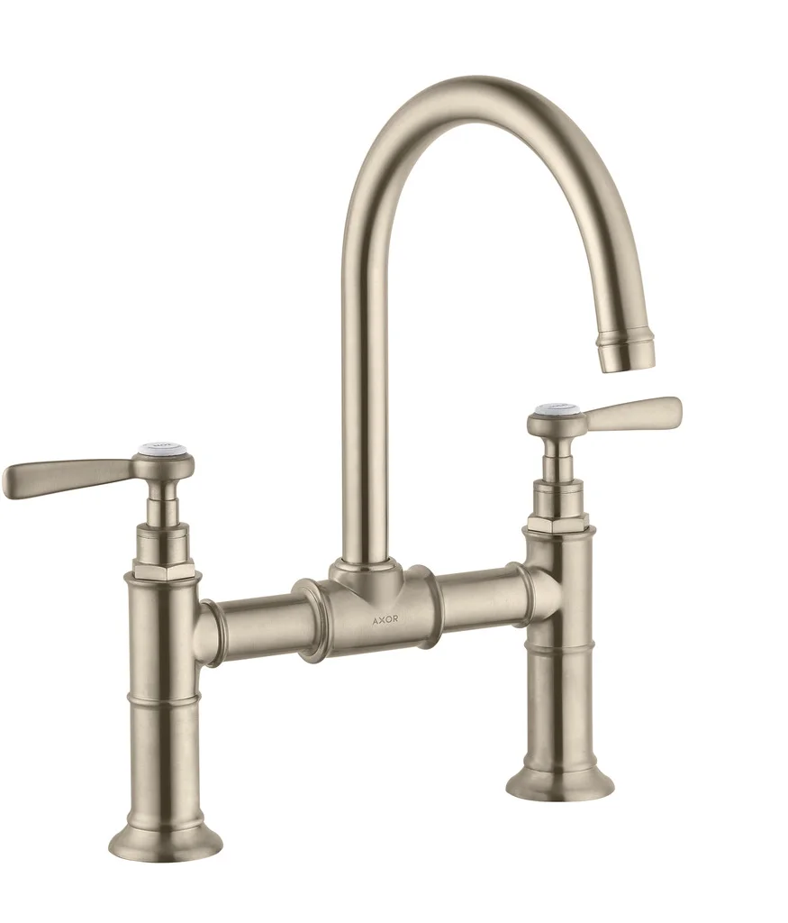 Hansgrohe AXOR Montreux 2-Griff Waschtischarmatur mit Hebelgriff in Chrom, Ausladung 175 mm, Auslaufhöhe 224 mm Hansgrohe AXOR Montreux 2-Griff Waschtischarmatur mit Hebelgriff in Chrom, Ausladung 175 mm, Auslaufhöhe 224 mm