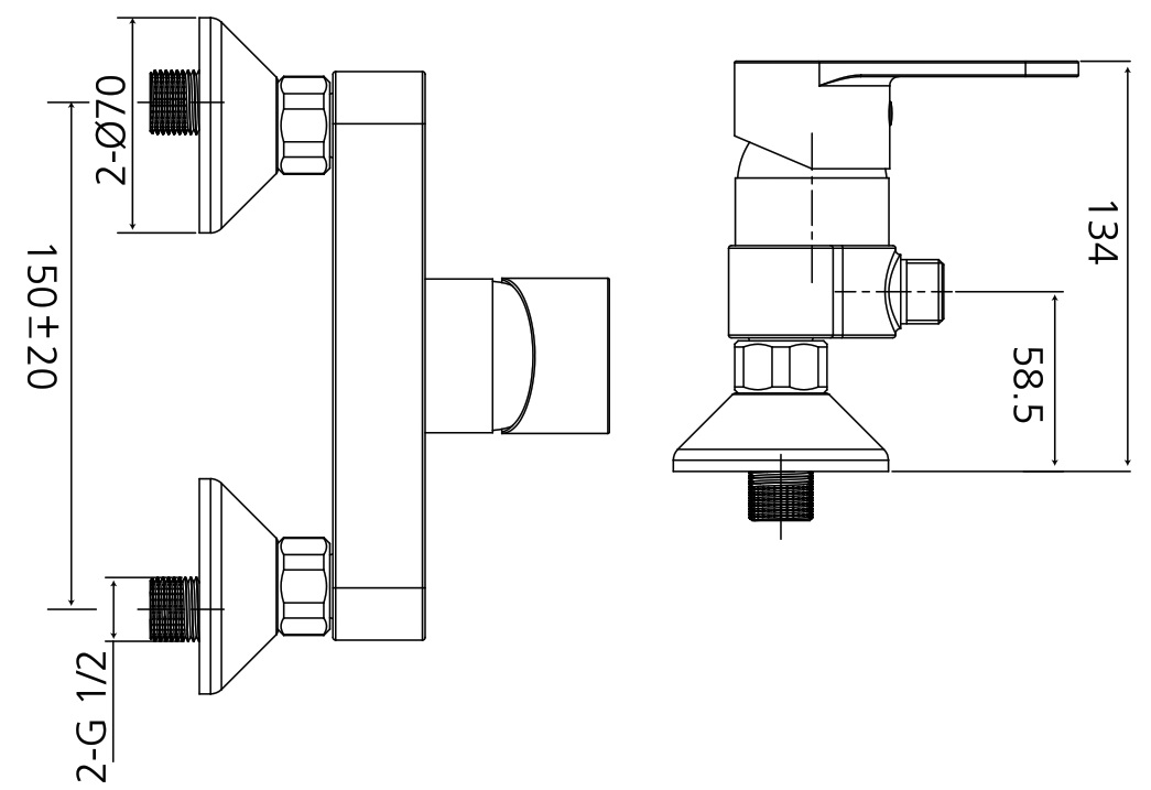 Brause-Einhandbatterie AqvaBasic I - S-Anschlüsse mit Rosetten - eigensicher - Kartusche mit keramischen Dichtscheiben - Heisswassersperre - Wassermengendurchflussregulierung - PA-IX19674/IB - chrom Brause-Einhandbatterie AqvaBasic I - S-Anschlüsse mit Rosetten - eigensicher - Kartusche mit keramischen Dichtscheiben - Heisswassersperre - Wassermengendurchflussregulierung - PA-IX19674/IB - chrom