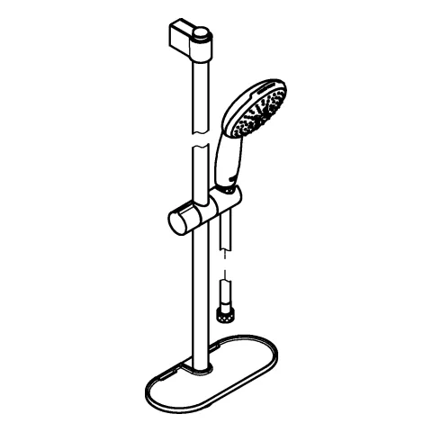 Grohe Tempesta 110 Brausestangenset 3 Strahlarten (Rain, Jet, Massage) Grohe Tempesta 110 Brausestangenset 3 Strahlarten (Rain, Jet, Massage)