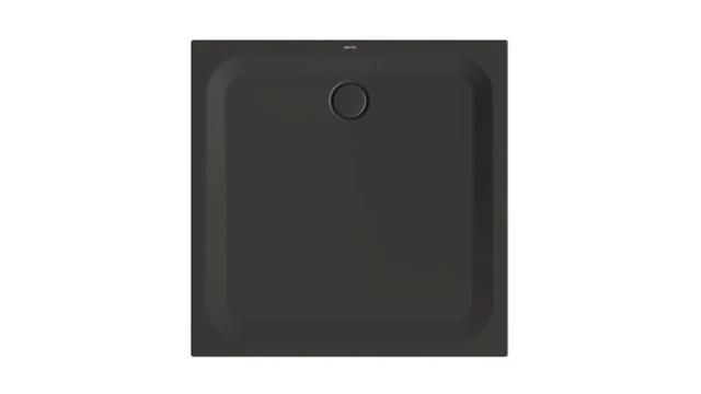 Bette quadrat Duschwanne „BetteUltra“ 1100 × 1100 mm mit BetteAntirutsch Pro, ohne Oberflächenveredelung, mit Minimum-Wannenträger, in Anthracite
