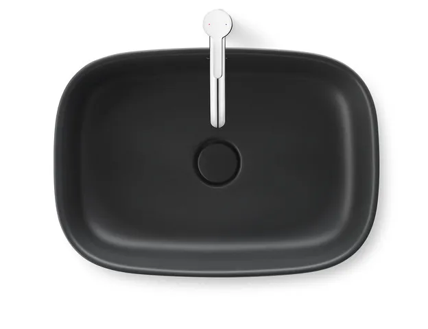 Aufsatzwaschtisch geschliffen „Zencha“ 55 × 39 × 13,5 cm, ohne Hahnlochbohrung in Anthrazit Matt Aufsatzwaschtisch geschliffen „Zencha“ 55 × 39 × 13,5 cm, ohne Hahnlochbohrung in Anthrazit Matt