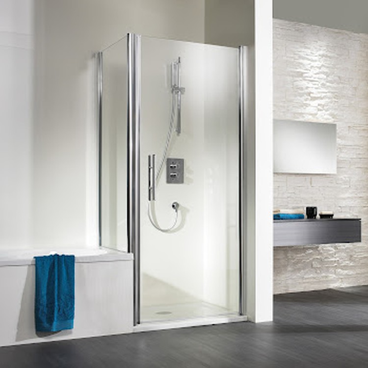 HSK teilgerahmte verkürzte Seitenwand „Exklusiv“ Glas Klar hell, Profile Alu Silber-matt, für #Türbreite#, B: 750 mm H: 1750 mm Anschlag: links / Glas: Klar hell / Größe: 75 × 175 cm / Oberflächenveredelung: mit TwinSeal / Profile: Alu Silber-matt HSK teilgerahmte verkürzte Seitenwand „Exklusiv“ Glas Klar hell, Profile Alu Silber-matt, für #Türbreite#, B: 750 mm H: 1750 mm Anschlag: links / Glas: Klar hell / Größe: 75 × 175 cm / Oberflächenveredelung: mit TwinSeal / Profile: Alu Silber-matt