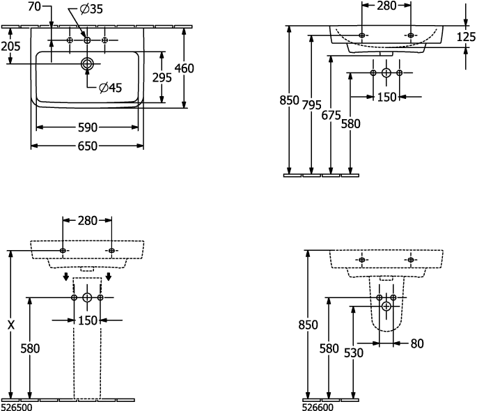 Villeroy & Boch O.novo Ablaufhaube Pergamon CeramicPlus 225x320x290mm Villeroy & Boch O.novo Ablaufhaube Pergamon CeramicPlus 225x320x290mm