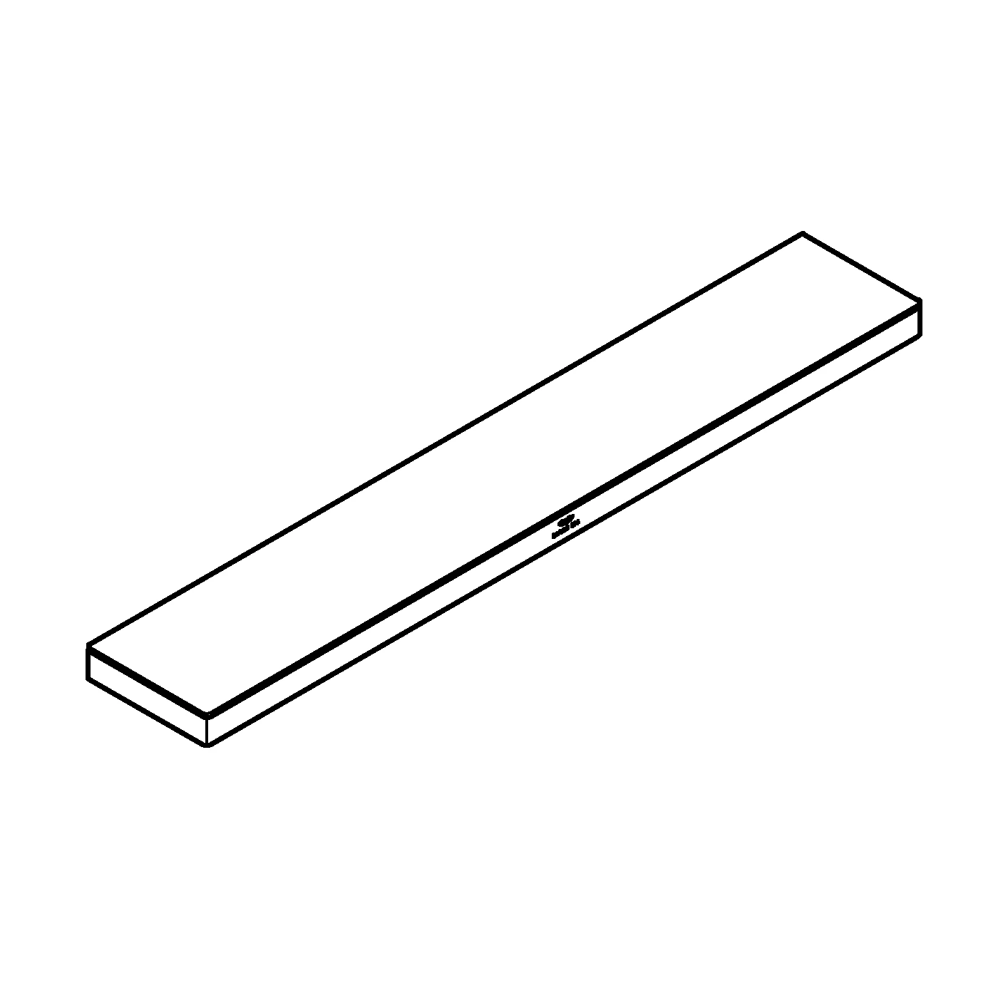 Ablage Allure 40965_1, Wandmontage, chrom