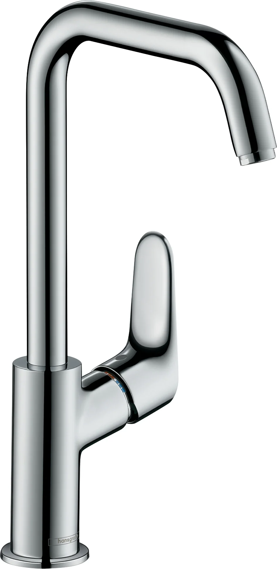 Hansgrohe Focus Einhebel-Waschtischmischer 240, Chrom, Ausladung 160 mm, Auslaufhöhe 236 mm, Hebelgriff, Schwenkbereich 120°, Normalstrahl, max. Durchflussmenge 5 l/min bei 3 bar, Keramikmischsystem, einstellbare Temperaturbegrenzung, für Durchlauferhitz