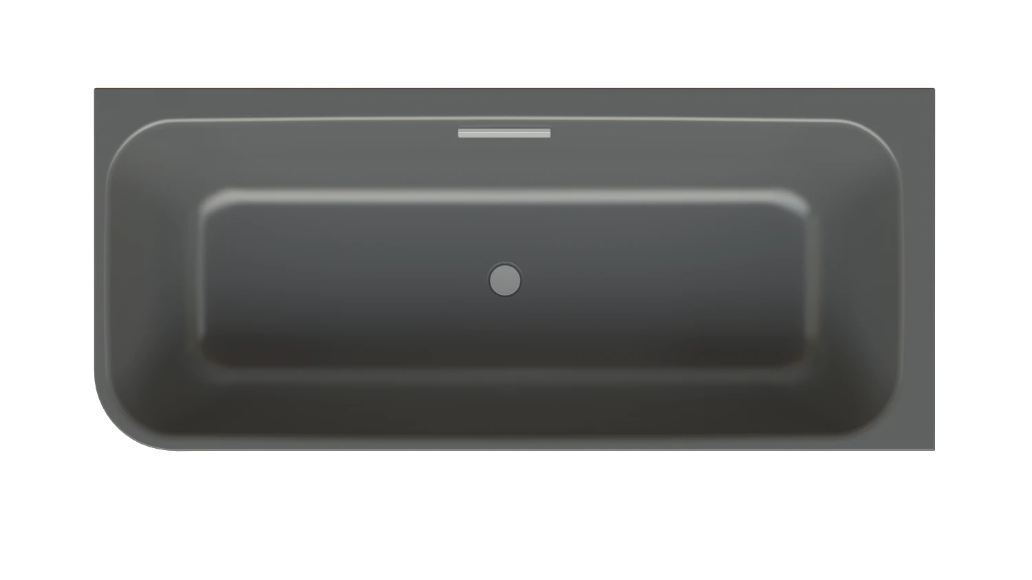 Bette rechteck Badewanne „BetteArt“ 185 × 80 cm in Raven