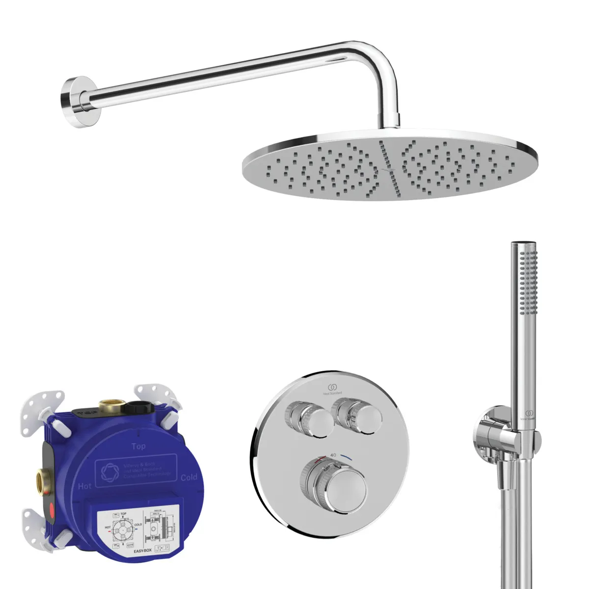 Ideal Standard Ceratherm Navigo Armaturen-Paket Chrom Ideal Standard Ceratherm Navigo Armaturen-Paket Chrom