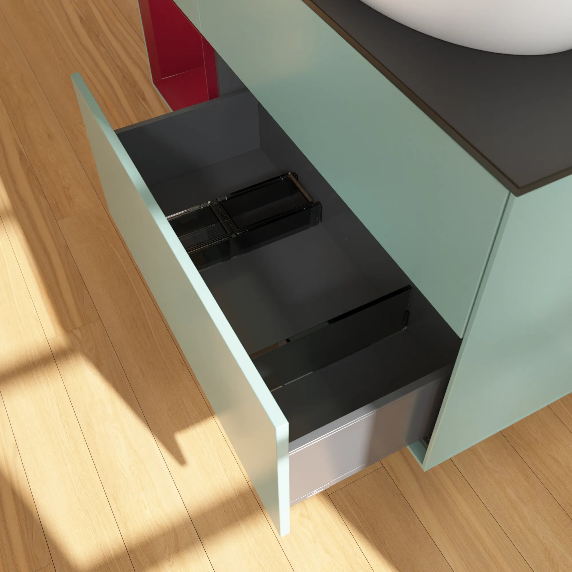 Villeroy & Boch Finion FA4 Waschbeckenunterschrank 1200x603x501mm Olive Matt Lacquer