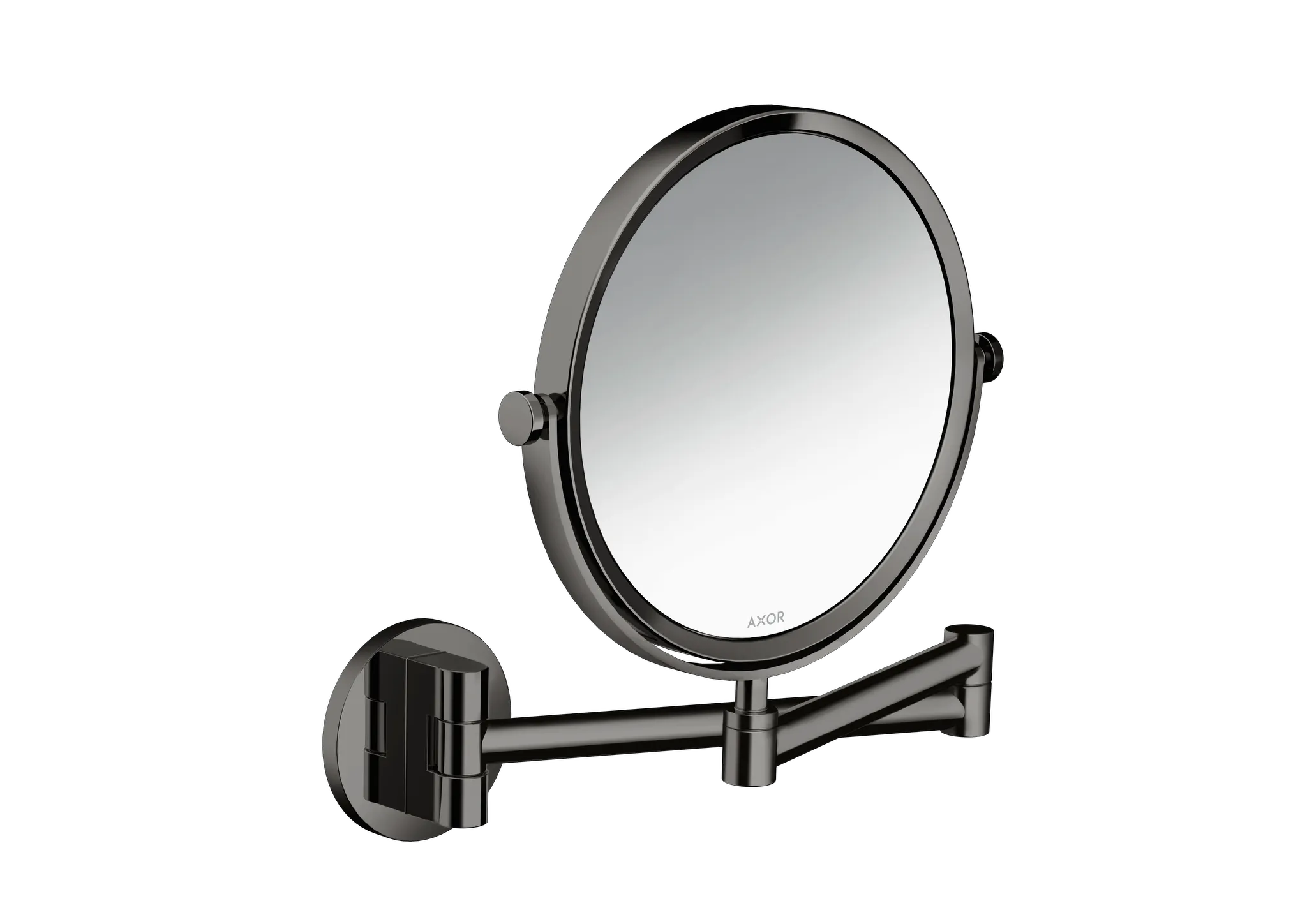 Hansgrohe AXOR Universal Circular Rasierspiegel, Polished Black Chrome
