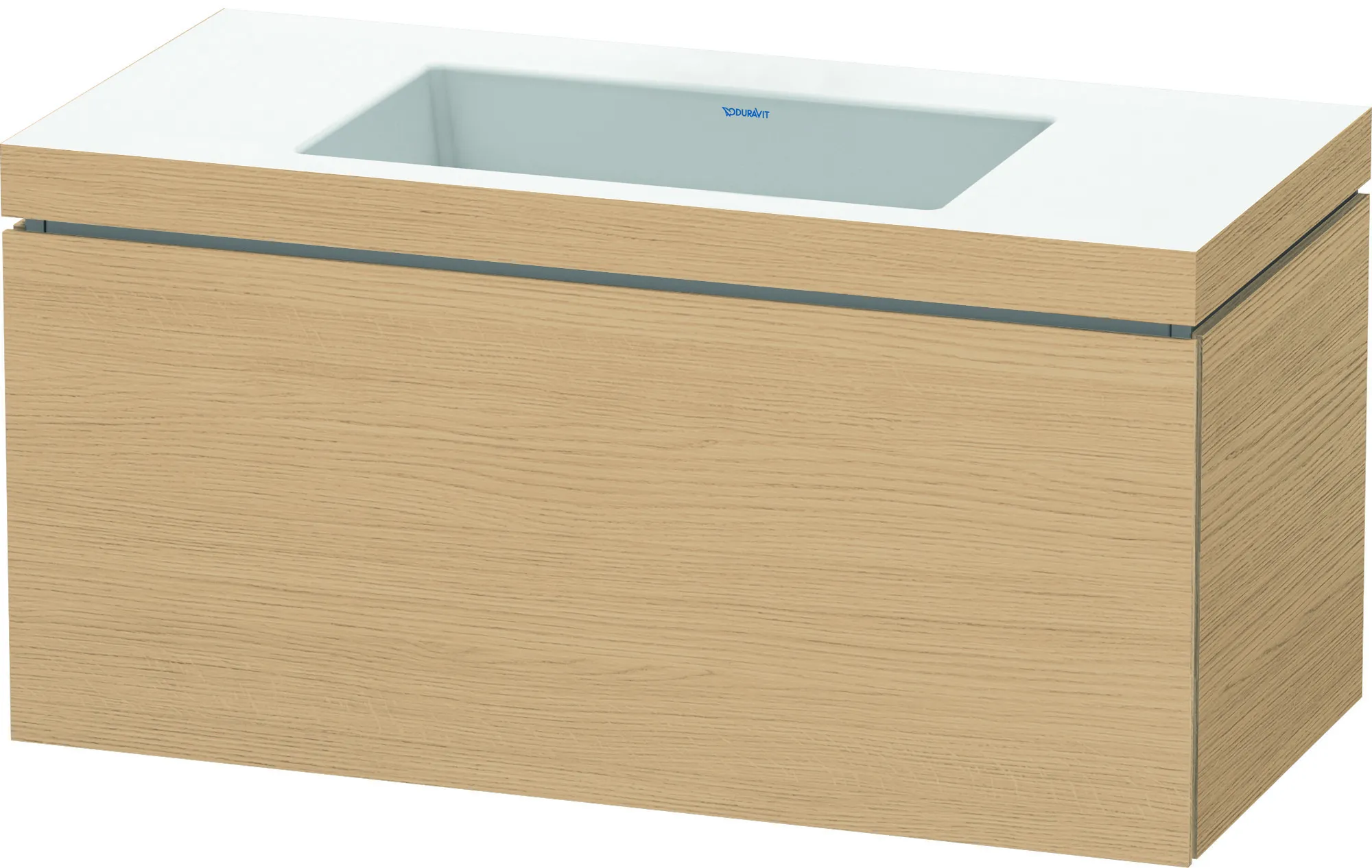 Duravit Möbelset c-shaped Set wandhängend wandhängend „L-Cube“ 100 × 50 × 48 cm Eiche Natur