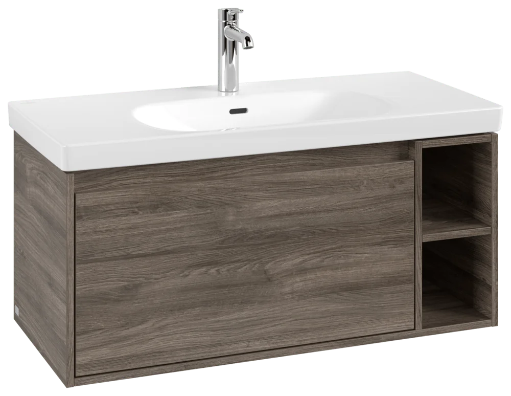 Villeroy & Boch Waschbeckenunterschrank Skyla C79100, 972x436x439 mm, Stone Oak, mit SoftClosing und Vollauszug Villeroy & Boch Waschbeckenunterschrank Skyla C79100, 972x436x439 mm, Stone Oak, mit SoftClosing und Vollauszug