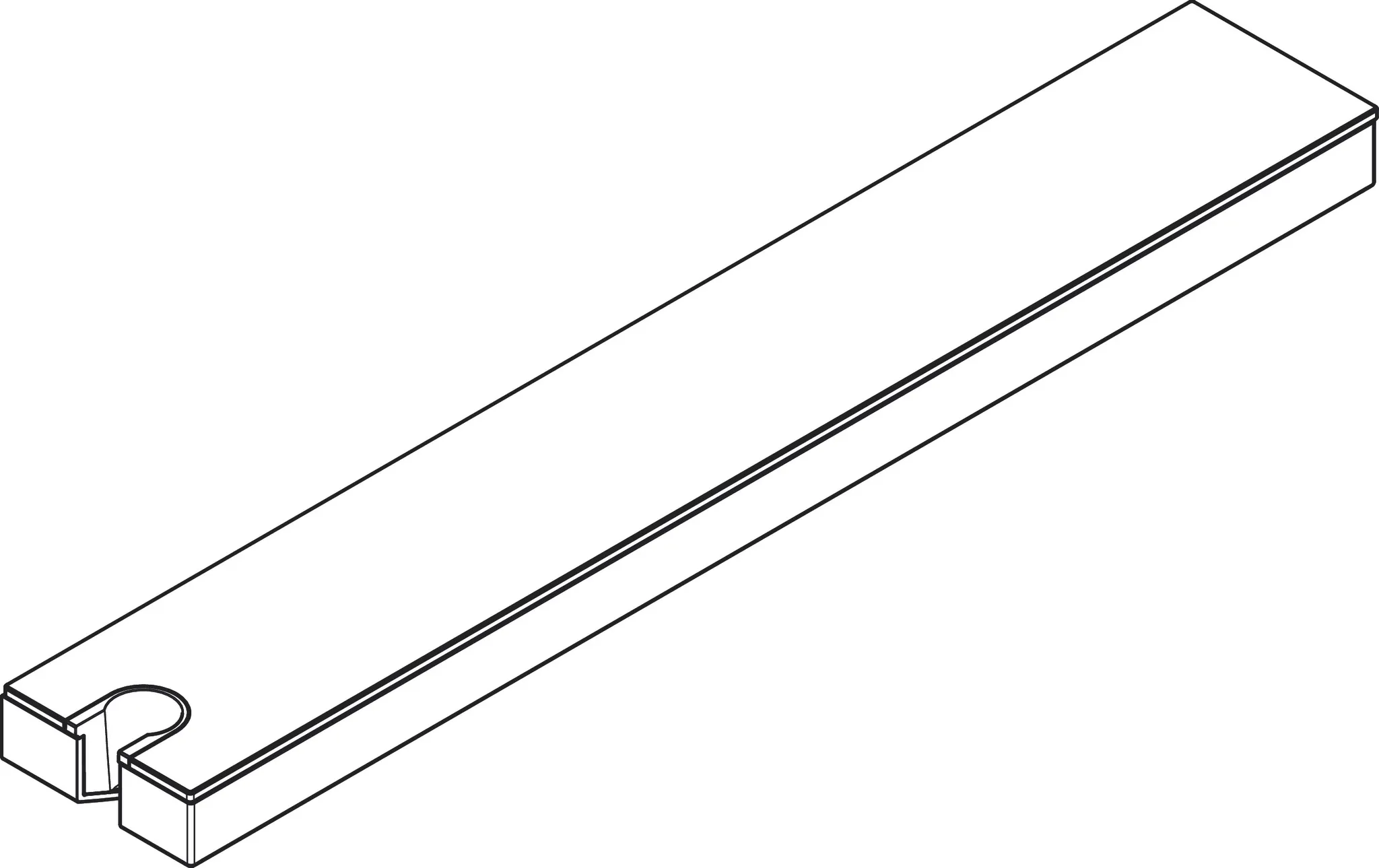 Hansgrohe Rainfinity Wandanschluss Porter 500, Mattweiß