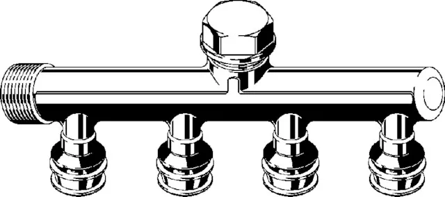 Viega „Raxofix“ Verteiler 4-fach