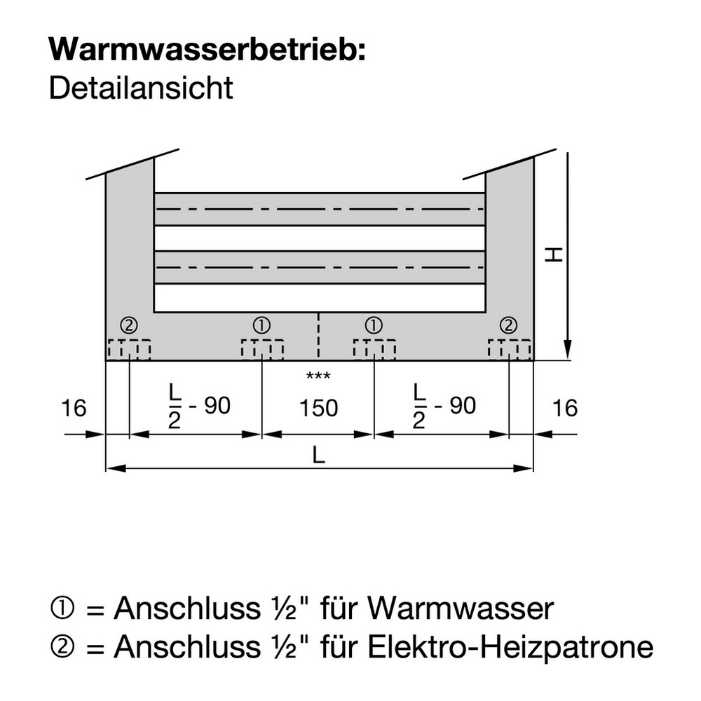 Zehnder Design-Elektroheizkörper „Universal“ 45 × 119,5 cm in Grey Aluminium (glänzend) Zehnder Design-Elektroheizkörper „Universal“ 45 × 119,5 cm in Grey Aluminium (glänzend)