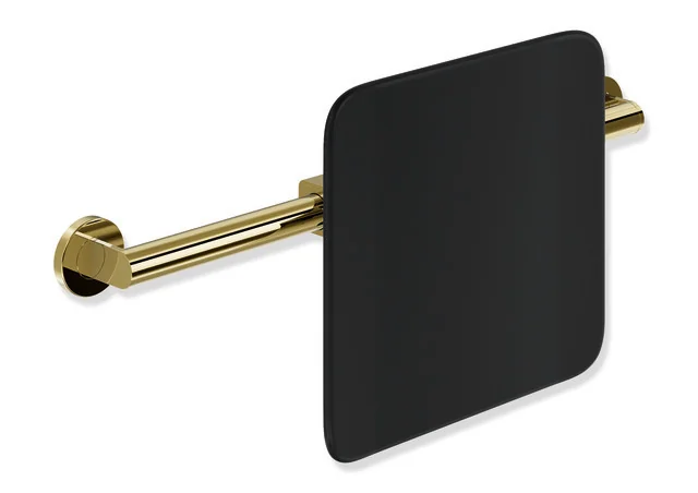HEWI Rückensstütze System 900, PVD schwach gold glänzend, Wandmontage, Achsmaß 582–682 mm, Tiefe 150 mm HEWI Rückensstütze System 900, PVD schwach gold glänzend, Wandmontage, Achsmaß 582–682 mm, Tiefe 150 mm