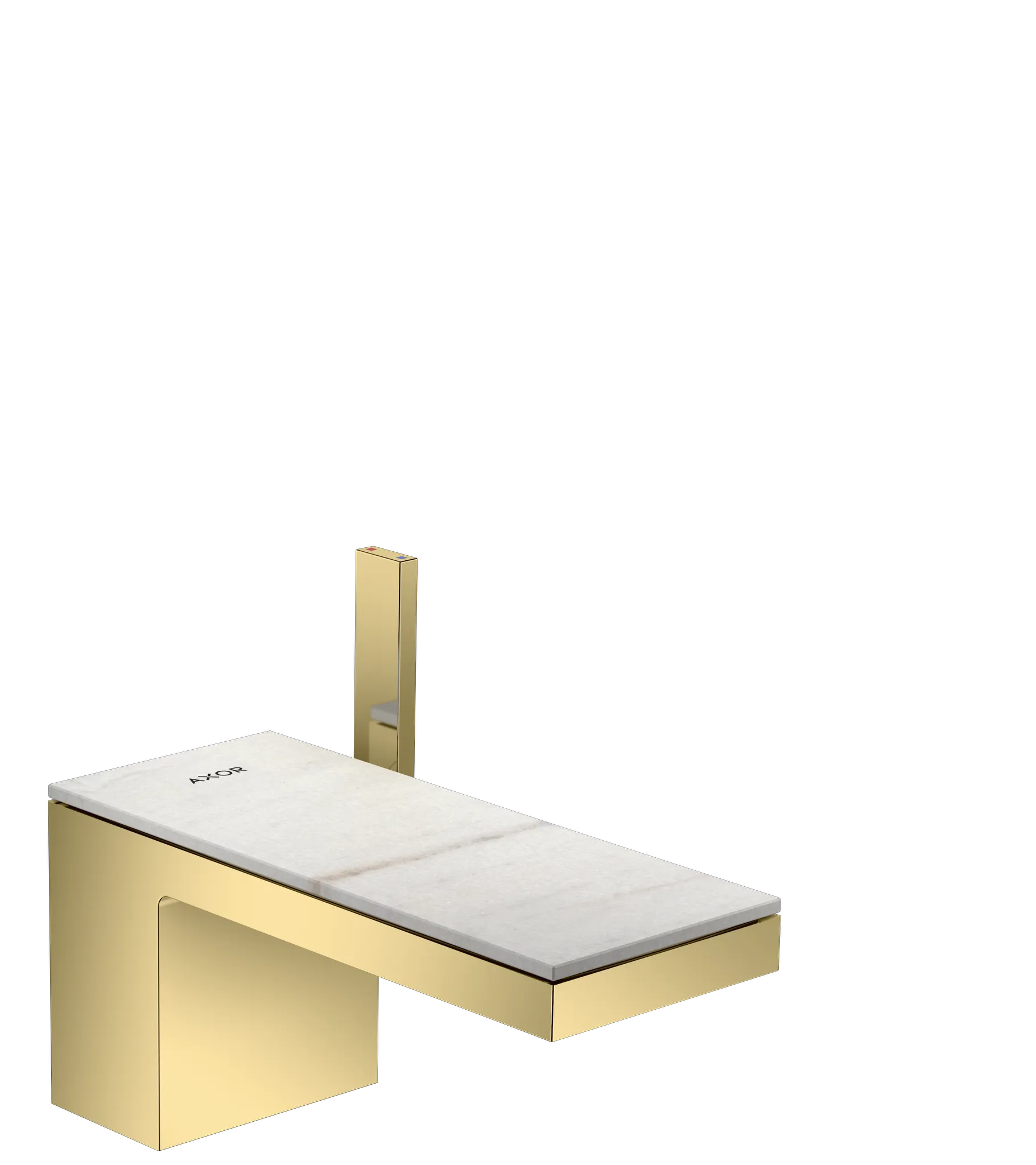 Hansgrohe AXOR MyEdition Mischer mit Platte 200 Marmor Lasa Covelano Vena Oro Hansgrohe AXOR MyEdition Mischer mit Platte 200 Marmor Lasa Covelano Vena Oro