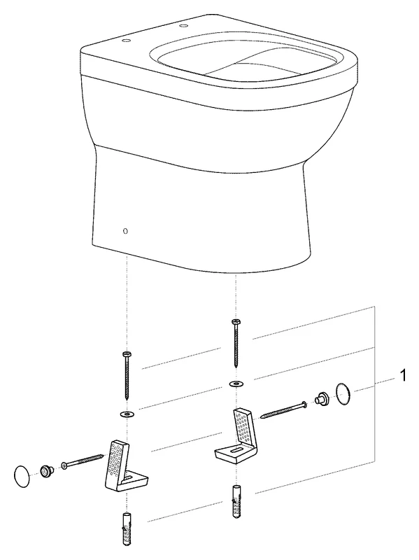 Stand-Tiefspül-WC Euro Keramik 39329, Abgang universal, spülrandlos, aus Sanitärkeramik, alpinweiß