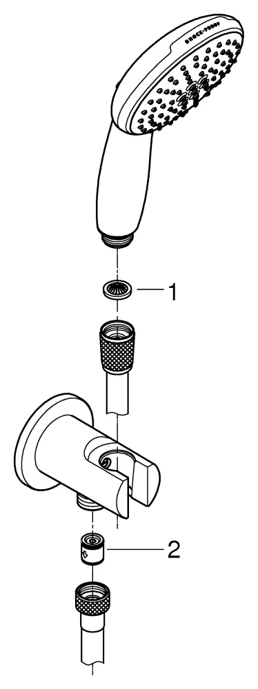 Wandhalterset Tempesta 110 26406_3, 2 Strahlarten: Rain/Jet, Wandanschlussbogen mit Halter, Relexaflex Brauseschlauch 1.500mm, Water Saving, maximaler Durchfluss (bei 3 bar): 8.5 l/min, chrom Wandhalterset Tempesta 110 26406_3, 2 Strahlarten: Rain/Jet, Wandanschlussbogen mit Halter, Relexaflex Brauseschlauch 1.500mm, Water Saving, maximaler Durchfluss (bei 3 bar): 8.5 l/min, chrom