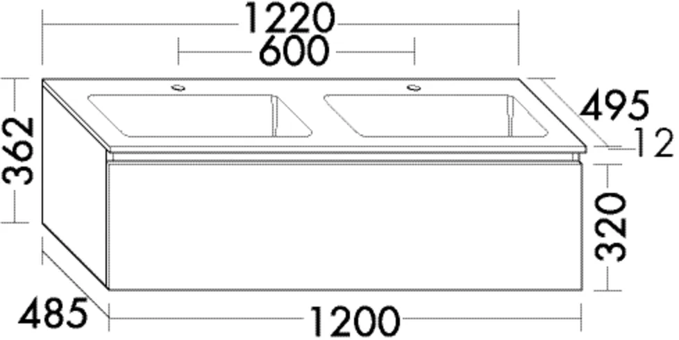 burgbad Badmöbelset „Lin20“ 126 × 40,2 cm in Steingrau Hochglanz burgbad Badmöbelset „Lin20“ 126 × 40,2 cm in Steingrau Hochglanz