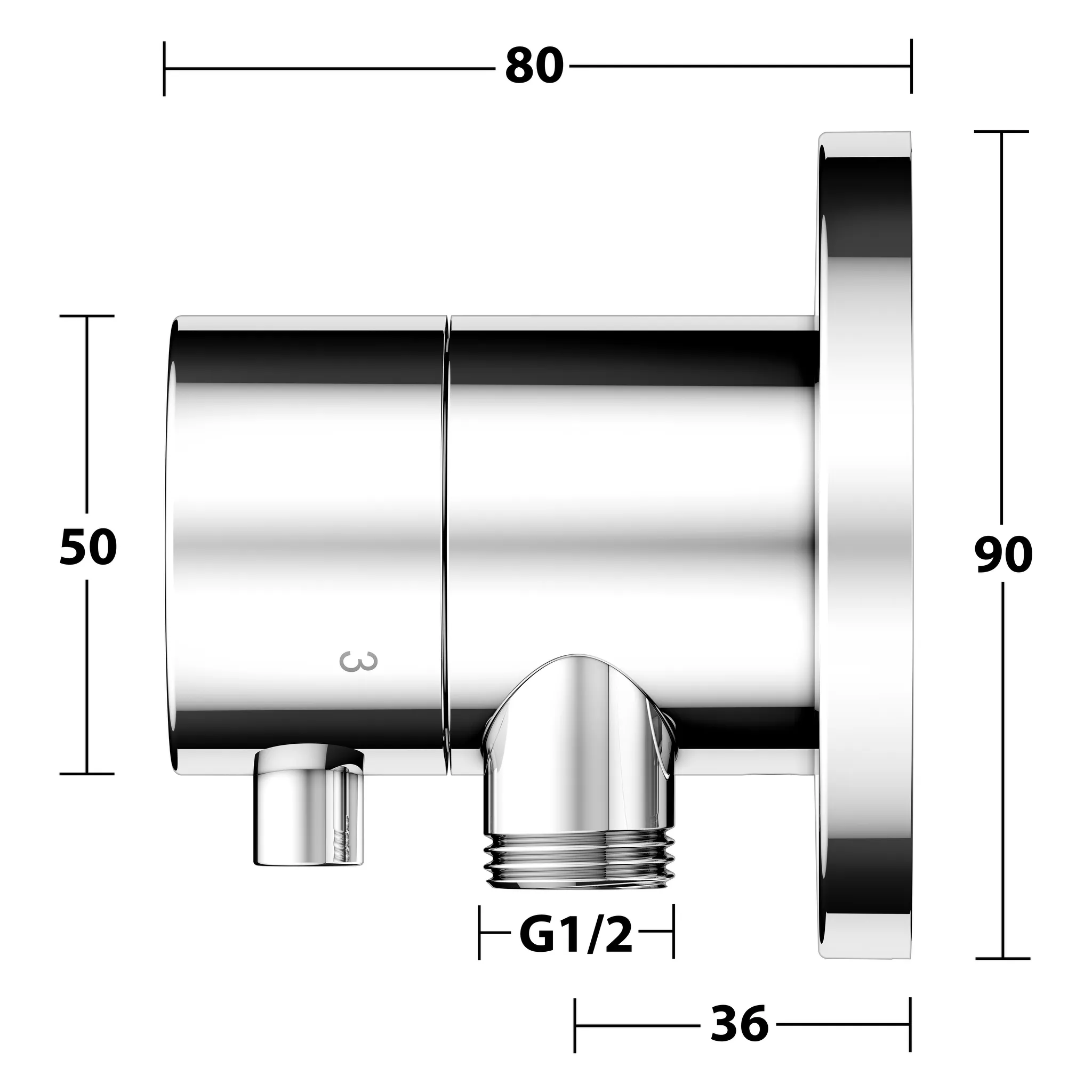 IXMO 59548011101 3-Wege Umstellventil UP DN15 mit Schlauchanschluß IXMO Comfort, rund verchromt IXMO 59548011101 3-Wege Umstellventil UP DN15 mit Schlauchanschluß IXMO Comfort, rund verchromt