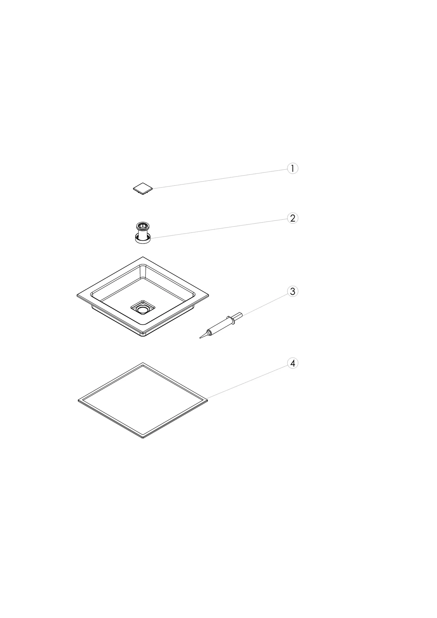 Waschbecken „Q-Serie“ 450 × 79 mm, ohne Hahnlochbohrung, mittig mit ProShield Waschbecken „Q-Serie“ 450 × 79 mm, ohne Hahnlochbohrung, mittig mit ProShield