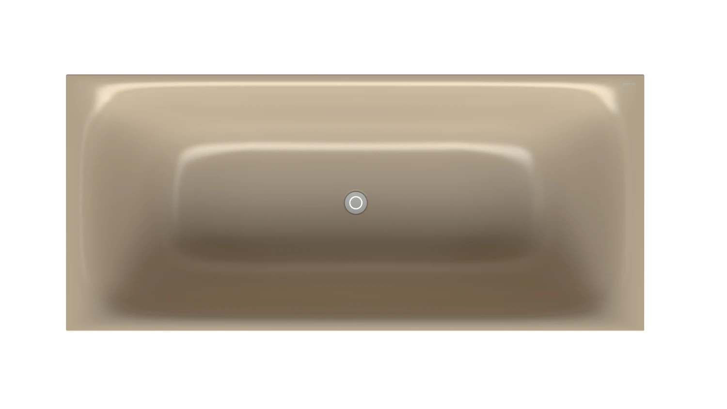 Bette Badewanne „BetteLux Shape“ rechteck 180 × 80 cm in Greige