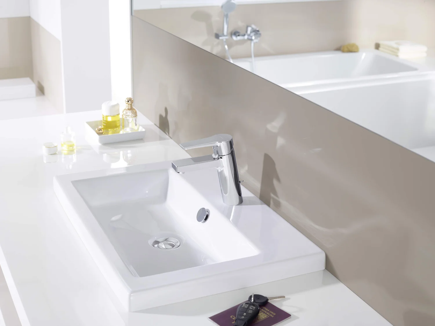 HansaTWIST Waschtischarmatur Einhebelmischer HansaTWIST XL 0901 Chrom