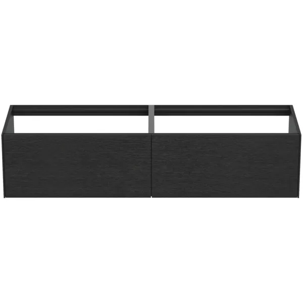 Ideal Standard Conca Waschtischunterschrank, Eiche geflammt, 1585x505x360 mm, 2 Auszüge mit Push-Open und Softclose-Einzug