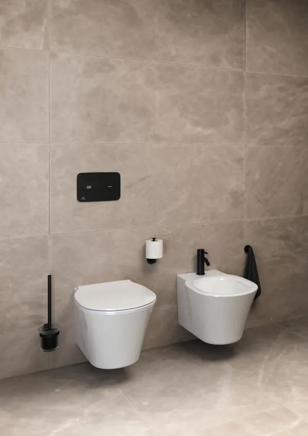 Bidetarmatur Ceraline, mit Ablaufgarnitur, Ausladung 106mm, Chrom Bidetarmatur Ceraline, mit Ablaufgarnitur, Ausladung 106mm, Chrom