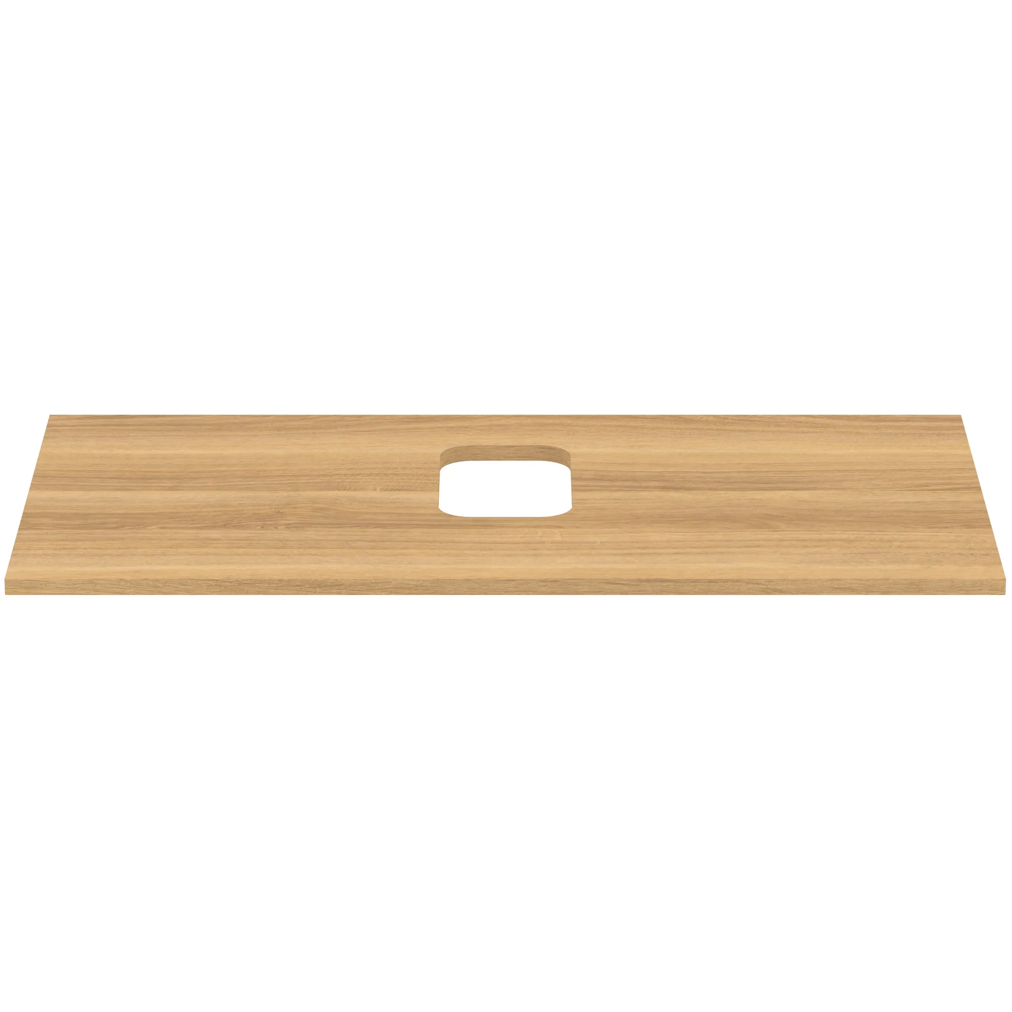 Waschtischplatte i.life B mittiger Ausschnitt für eine Schale 1002x507x18mm Weiß matt