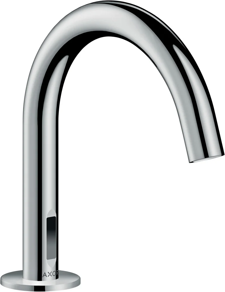 Hansgrohe AXOR Uno Waschtischmischer Elektronik, Chrom, Ausladung 148 mm, Normalstrahl, max. Durchfluss 3,5 l/min, Infrarot-Näherungselektronik mit einstellbarer Reichweite