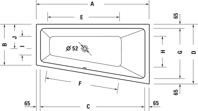 Duravit Badewanne „No.1“ trapez 150 × 80 cm, rechts