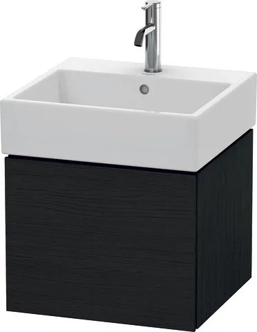 Duravit Waschtischunterschrank wandhängend „L-Cube“ 48,4 × 39,4 × 45,9 cm Eiche Schwarz Duravit Waschtischunterschrank wandhängend „L-Cube“ 48,4 × 39,4 × 45,9 cm Eiche Schwarz