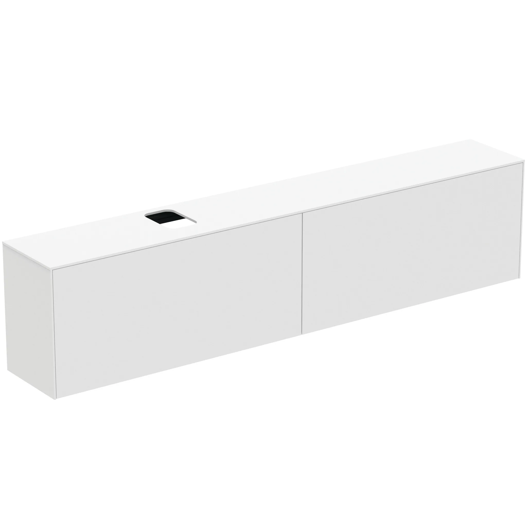 Ideal Standard Waschtischunterschrank „Conca“ 238,7 × 55 × 37,3 cm Weiß matt lackiert Ideal Standard Waschtischunterschrank „Conca“ 238,7 × 55 × 37,3 cm Weiß matt lackiert