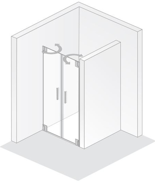 HSK Pendeltür „K2“ Glas Linea 02 HSK Pendeltür „K2“ Glas Linea 02