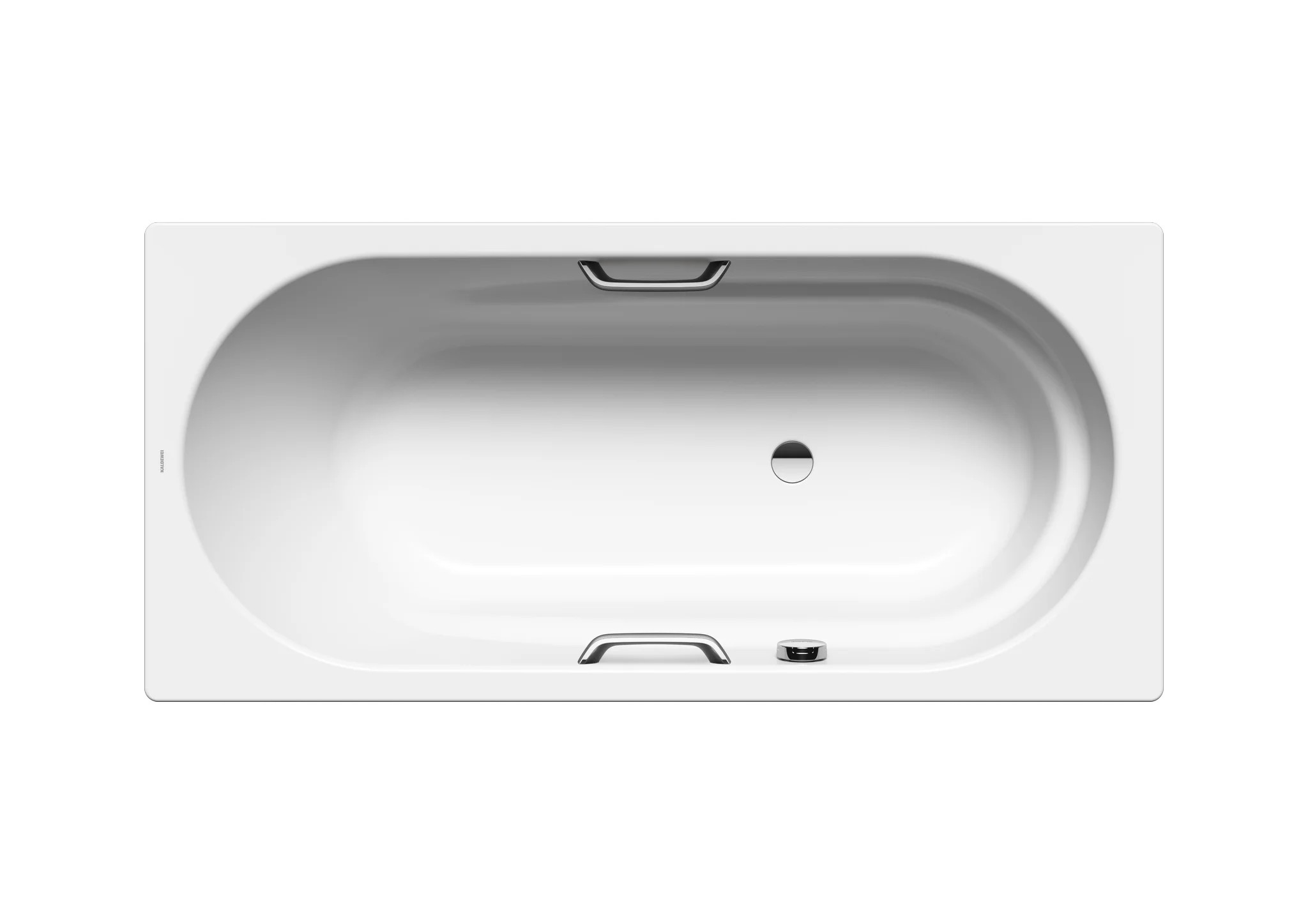 Kaldewei VAIO STAR Badewanne, alpinweiß, 1700 x 800 mm, mit integrierten Armlehnen und seitlichem Ab- und Überlauf
